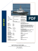 KSP Towage SDN BHD: This Vessel Specification Is Given in Good Faith and Assumed To Be Correct As at 03 July 2019