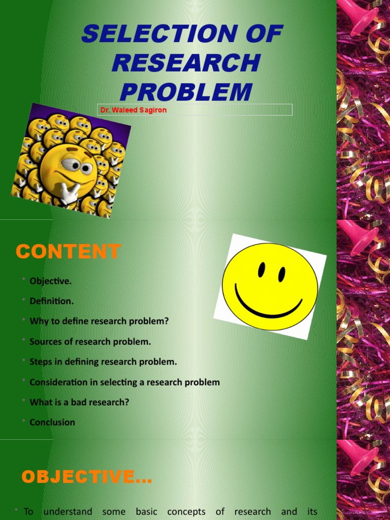 Identification of Research Problem | PDF | Scientific Method | Idea