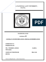 Chanakya National Law University, Patna: Contract of Hypothecation: Judicial Interpretation