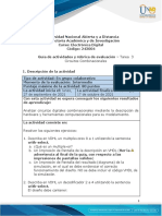 Guía de actividades y rúbrica de evaluación - Unidad 2 - Tarea 3 - Circuitos Combinacionales