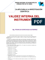 Validez Interna Del Instrumento Clase 3