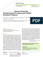 Pancreas-And Pylorus-Preserving Duodenectomy For Advanced Familial Duodenal Polyposis