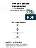 Chapter 3c: Waste Management: 3.3.3 Waste Disposal 3.3.4 Emergency Response