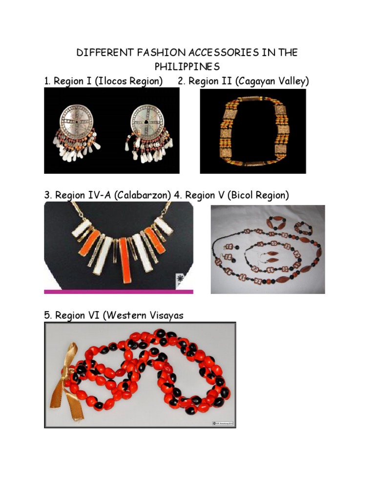 Different Fashion Accessories in The Philippines PDF