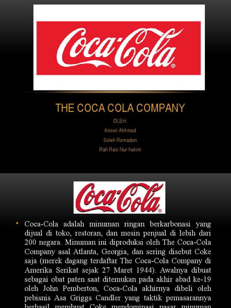 Strategi Pemasaran Coca-Cola Global | PDF