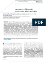 Towards The Assessment of Intrinsic Geometry of Implicit Brain MRI Manifolds