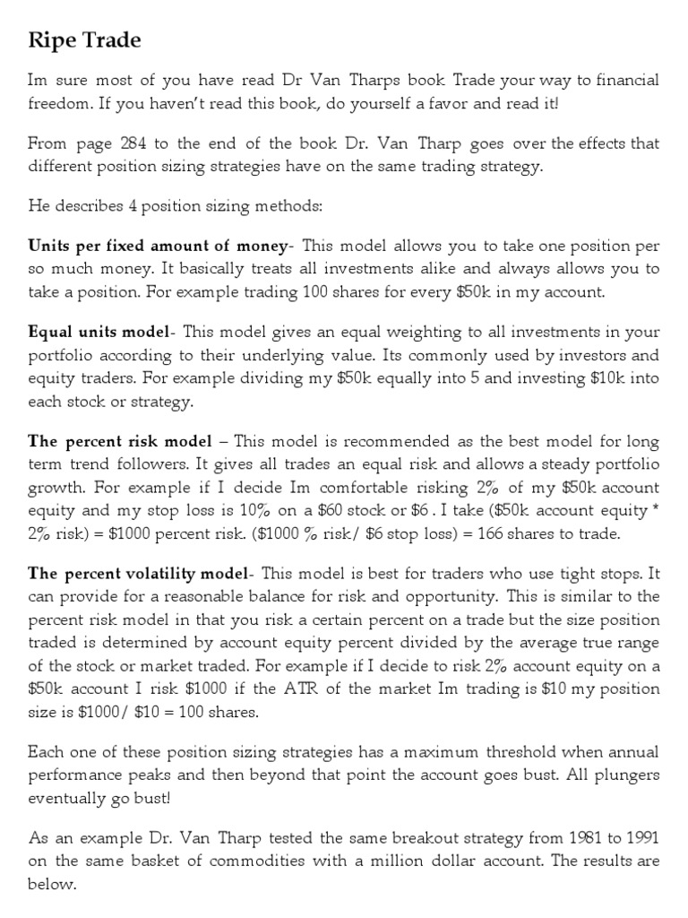 Position Sizing Strategies Explained | PDF | Stocks | Equity (Finance)