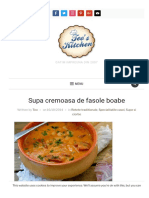 Supa Cremoasa de Fasole Boabe