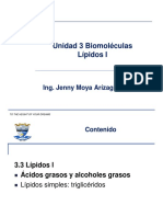 Lípidos I - Acidos y Alcoholes Grasos