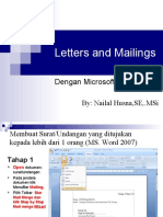PERT 5 PRAKTEK Letters and Mailings MS. Word