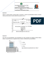 Lista de Exercícios 6 - Permeabilidade e Percolação