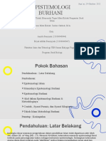 Epistemologi Islam Burhani - Kelompok 10