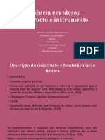 Resiliência em Idosos - Constructo e Instrumento