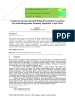 Pengaruh Penerapan Sistem E-Filing, Pemahaman Perpajakan Dan Sanksi Perpajakan Terhadap Kepatuhan Wajib Pajak