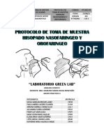 Protocolo Hisopado Nasofaringeo - Orofaringeo