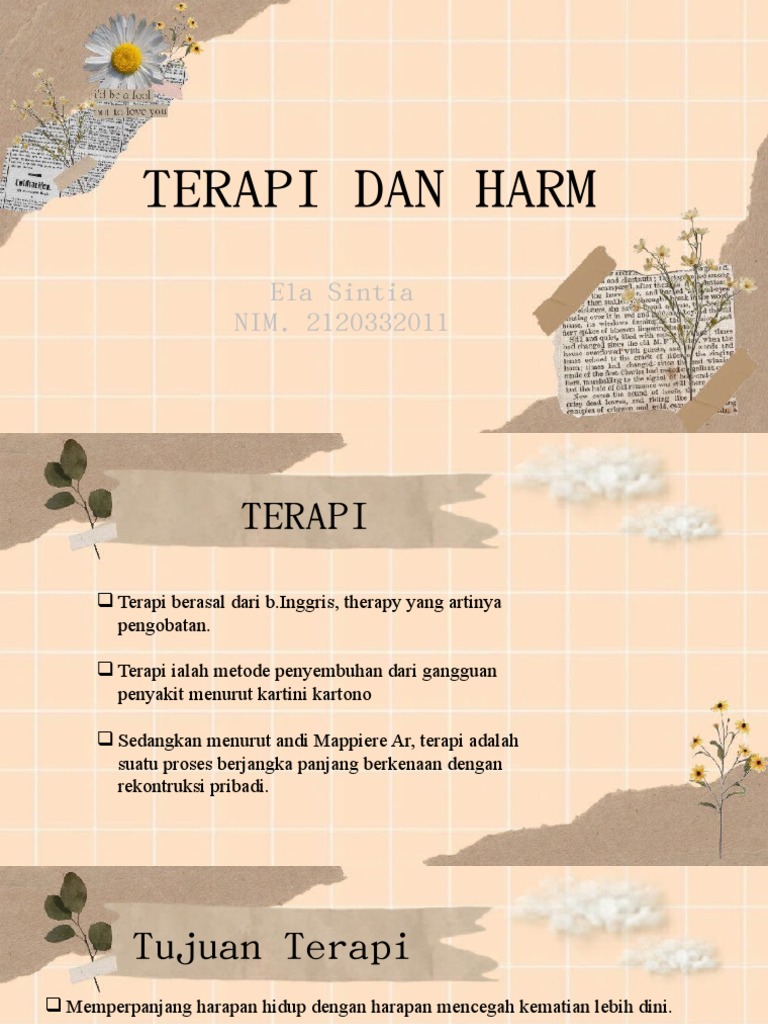 Terapi: Definisi dan Tujuan Utama | PDF