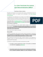 ¿Qué Son y Cómo Funcionan Los Nuevos Exchanges Descentralizados (DEX) ?