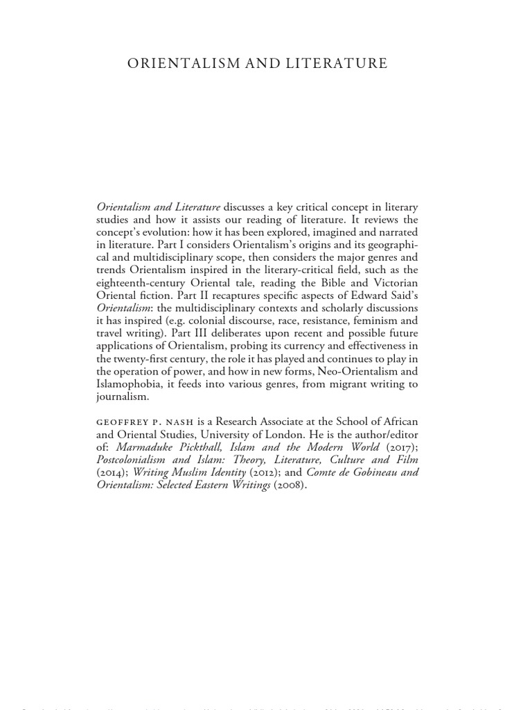 Nash-Orientalism-and-literature (42) Còpia PDF Orientalism (Book) Postcolonialism picture photo