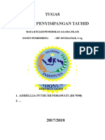 Tugas Makalah Penyimpangan Tauhid Disusu