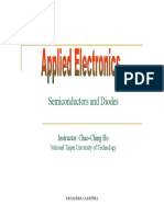 Semiconductors and Diodes: Instructor: Chao-Ching Ho