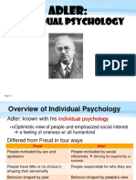 Adler - Individual Psychology