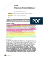 4.1.4 - PEEL Paragraphs: Example Paragraph