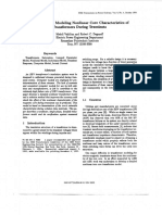 A Method For Modeling Nonlinear Core Characteristics of Transformers During Transients