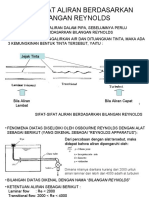 Sifat-Sifat Aliran Berdasarkan Bilangan Reynolds