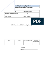 Electrical Engineering Department CS243L: Data Structures and Algorithms