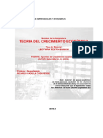 Teoría del Crecimiento Económico Facultad de Ciencias Empresariales y Económicas