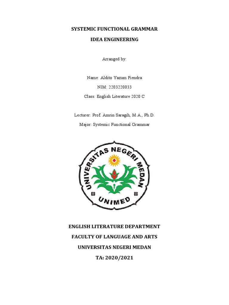 Engineering Systemic Functional Grammar | PDF | Indonesian Language ...