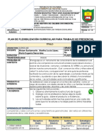 Plan de flexibilización curricular para trabajo no presencial de Lenguaje grado 4