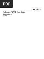 Cadence APB VIP User Guide: Product Version 11.3 June 2016