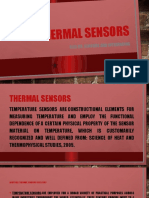 Thermal Sensors: Elex 85: Sensors and Interfa Cing
