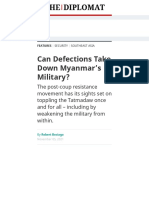 Can Defections Take Down Myanmar’s Military - the Diplomat