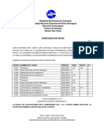 República Bolivariana de Venezuela Universidad Nacional Experimental Simón Rodríguez Dirección de Secretaría Control de Estudios Núcleo Palo Verde