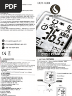 DCY 438 User Manual