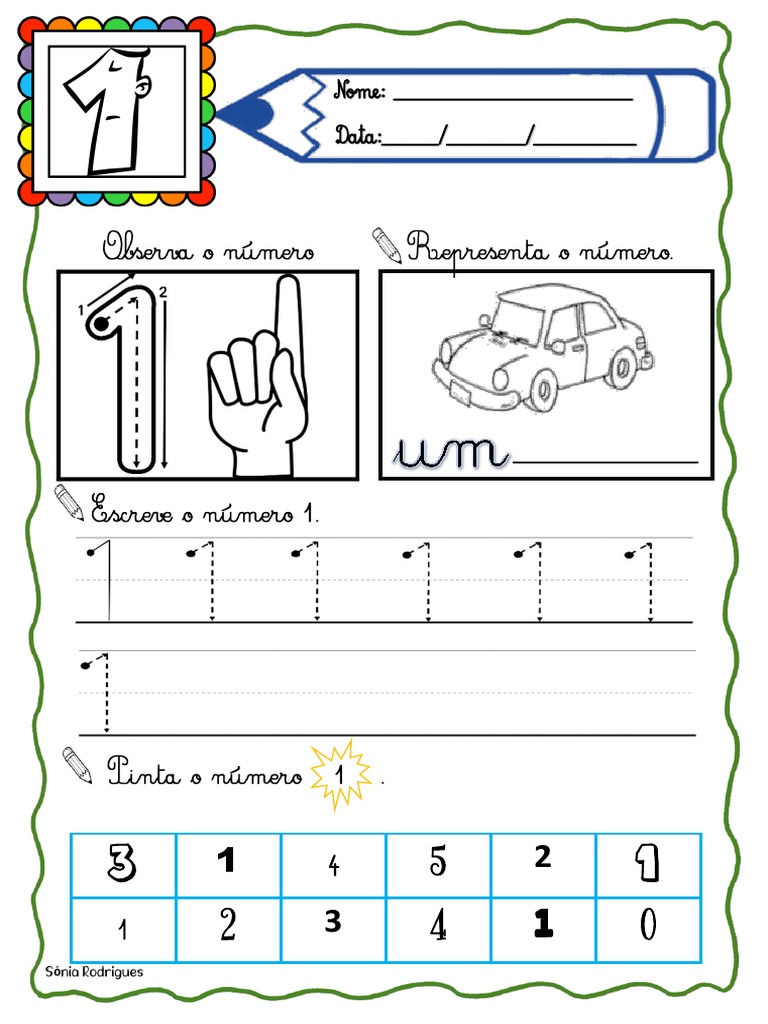 Vamos Aprender Os Números - 1 Ao 10 | PDF