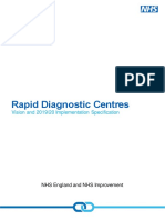 Rapid Diagnostic Centres: Vision and 2019/20 Implementation Specification