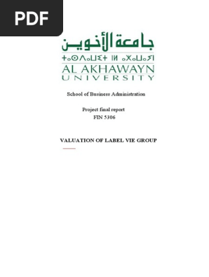 final report - LABEL VIE