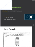 Lecture#02-Part I Linear Array and Basic Operations