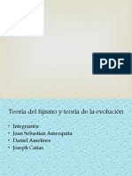 Teoria Del Fijismo y de La Evolucion