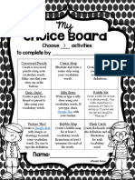 Vocabulary Choice Board