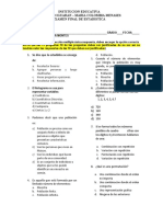 Examen de Estadistica 10 y 11 Ien1