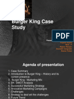 Burger King Case Study: Presented by