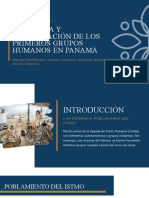 Presencia y Organización de Los Primeros Grupos Humanos en Panamá