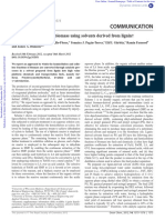 Catalytic Conversion of Biomass Using Solvents Derived From Lignin