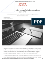 Direito Digital e Ações Contra Réus Indeterminados No Novo CPC - JOTA Info