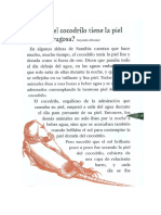 2°básico - Texto y Actividad - Por Qué El Cocodrilo Tiene La Piel Rugosa y Áspera