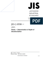 JIS G 0558: Japanese Industrial Standard